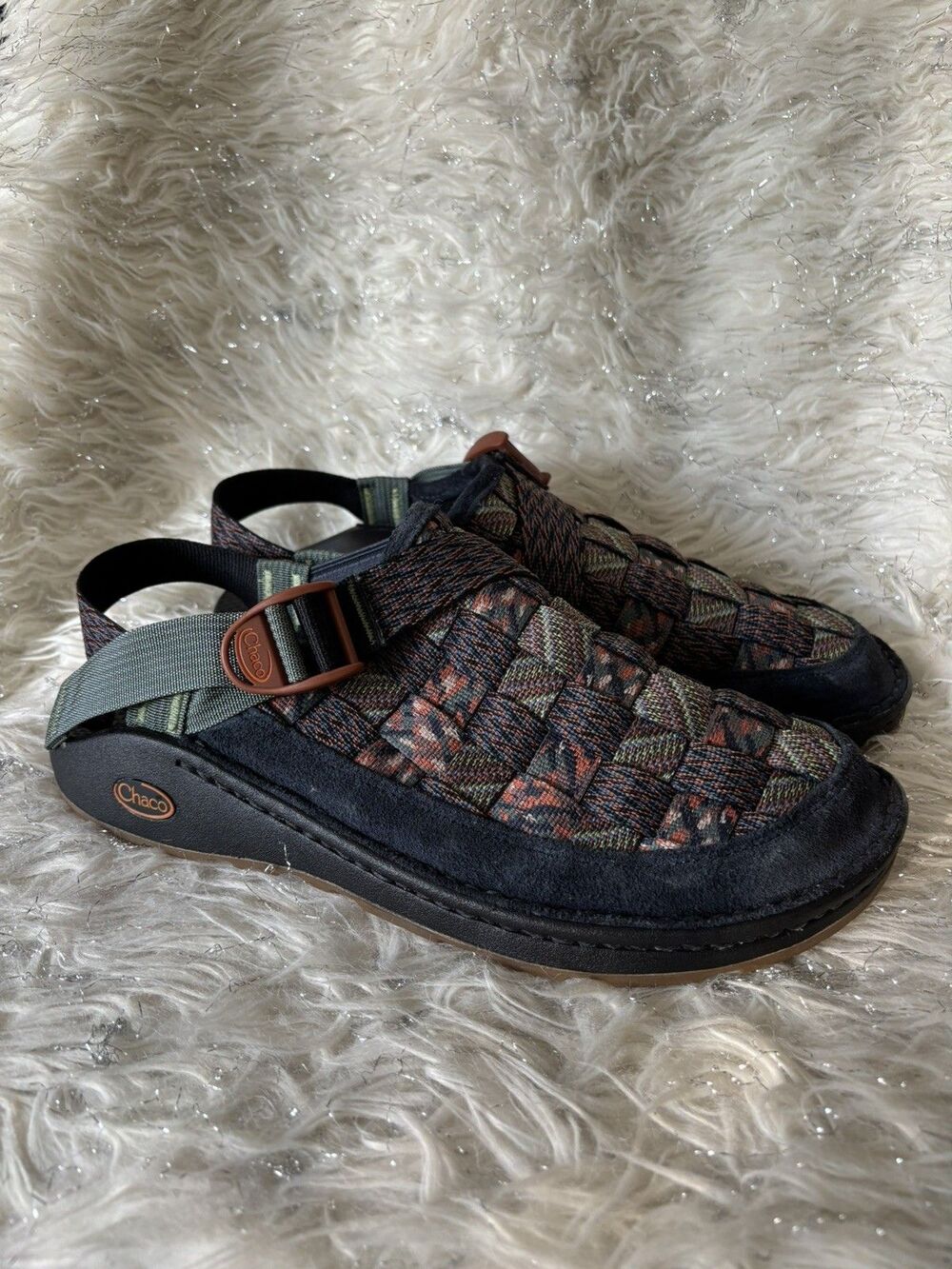 Chaco Canyon Woven Clog Water Trail Beach Men’s USA 11M Mixy Nutshell